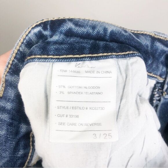 KANCAN | Distressed Leopard Animal Print Stretch Skinny Jeans Women’s Size 3/25 - Picture 12 of 13